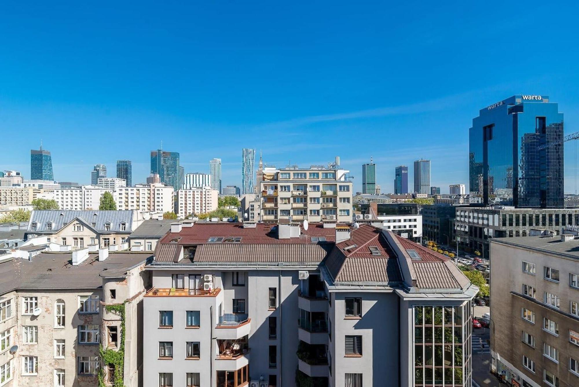 Navy Aesthetic Apartment With Balcony By Noclegi Renters Warsawa Bagian luar foto